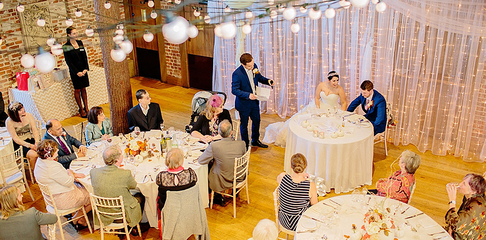 Sweetheart Table Bride Groom Wedding Reception Gaynes Park