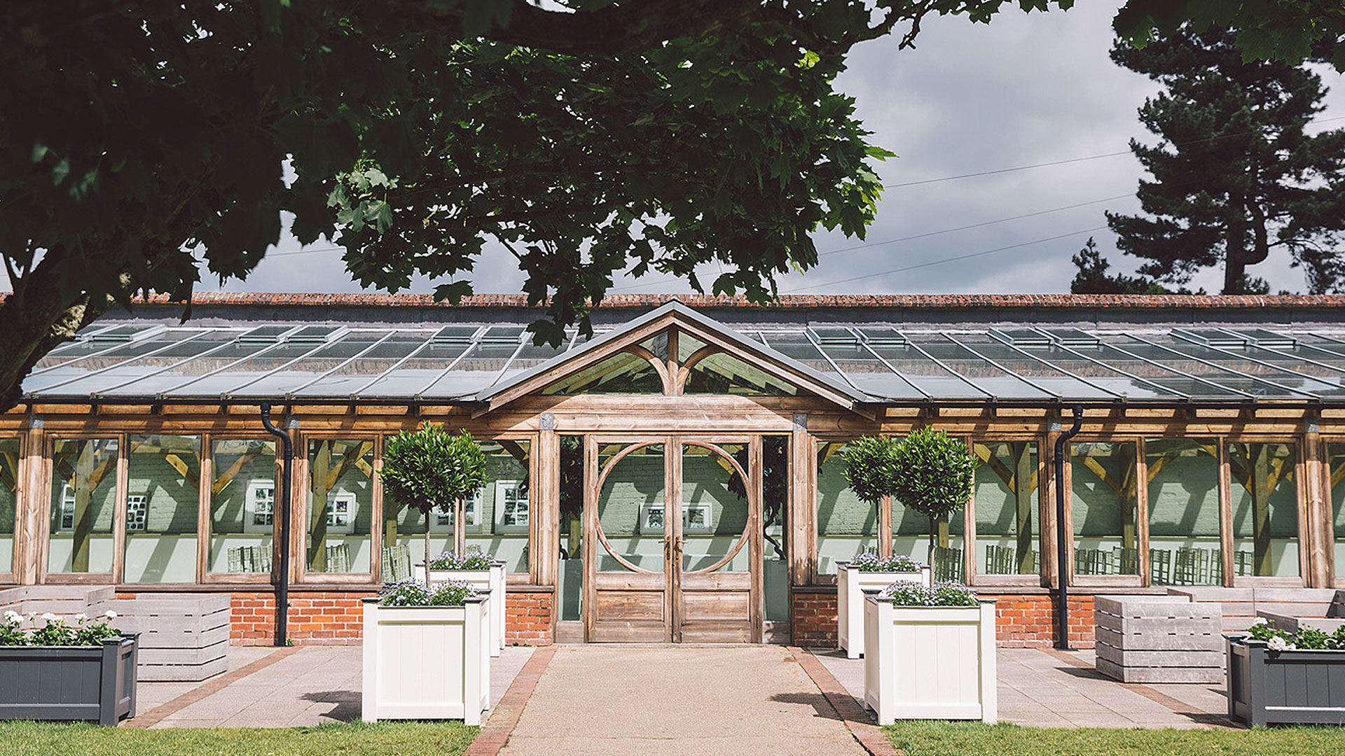 Up to 150 guests can be seated for an intimate wedding ceremony in the Orangery - Essex wedding venues