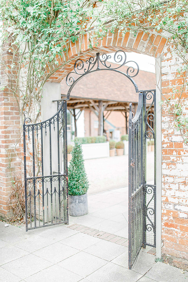 irongateleadingtoweddingbarn Gaynes Park