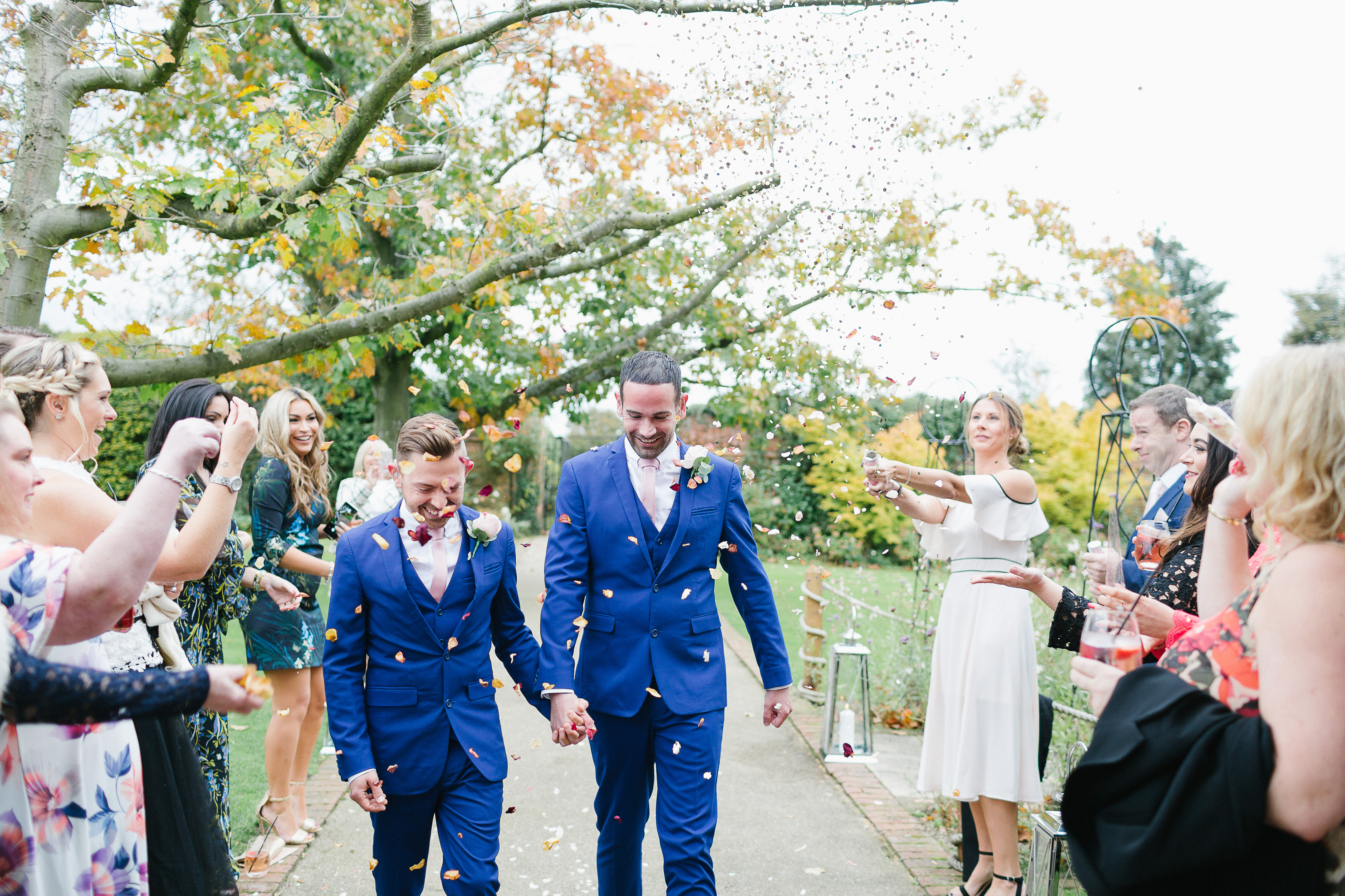 weddingcouplewalkweddingaisle Gaynes Park