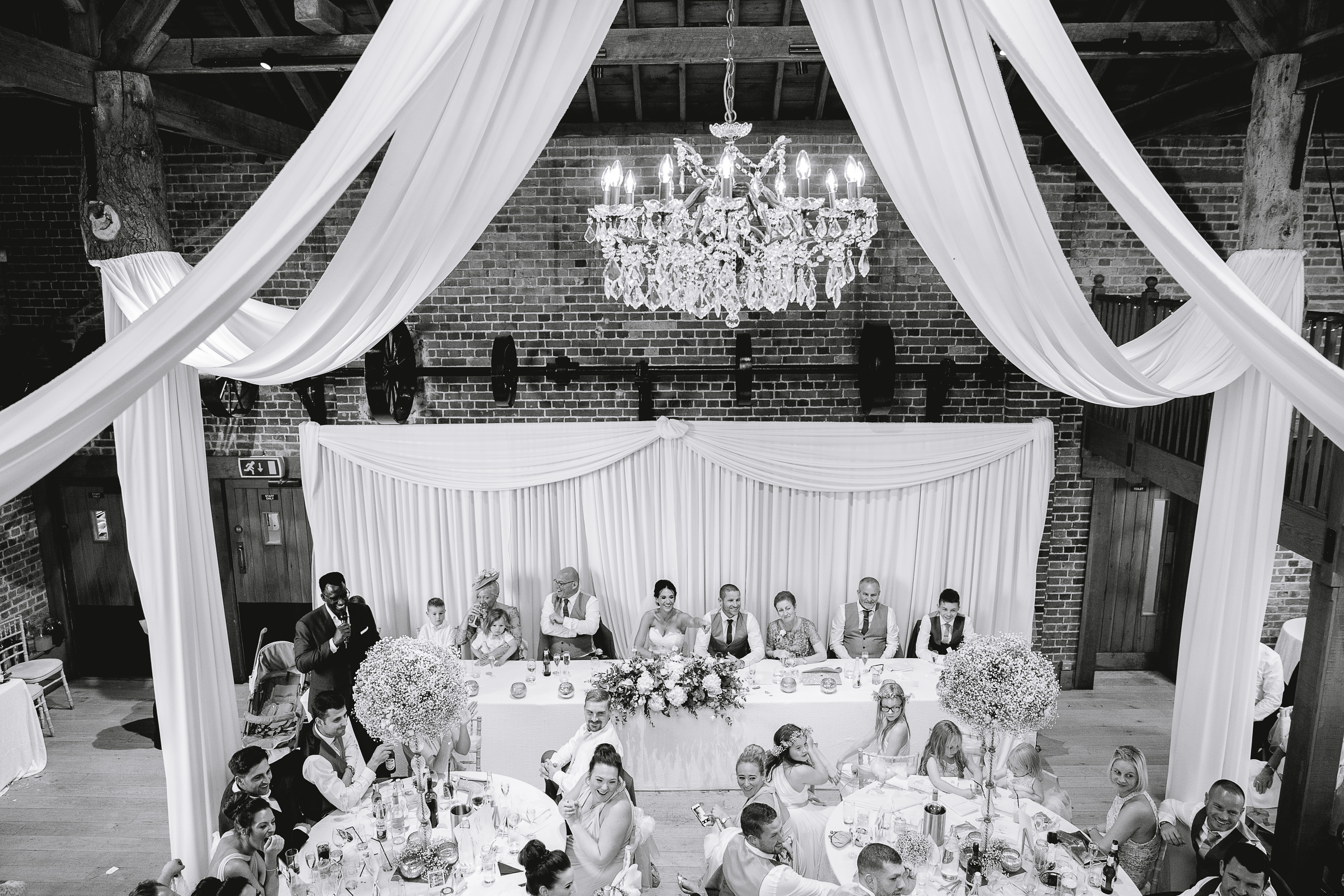 wedding-party-dine-barn-wedding | Gaynes Park