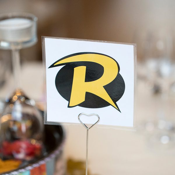 The couple’s love of Lego continued throughout the day and also inspired their wedding table names