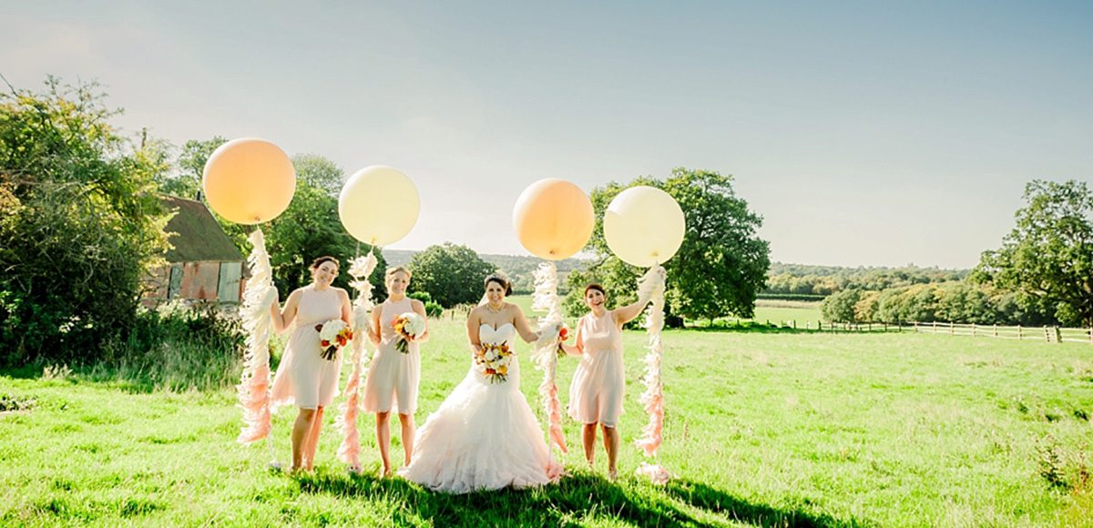 Gaynes Park wedding venue in Essex is surrounded by stunning countryside and is perfect for wedding photos with your bridesmaids