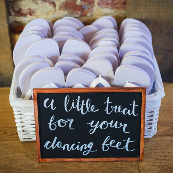 Setting Up The Reception In The Mill Barn | Gaynes Park