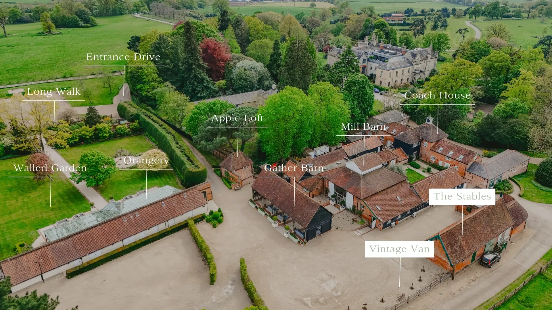Gaynes Park venue map showing the new spaces for 2027